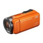 【12：00～】 光学40倍ズーム搭載 ビデオカメラ JVC Everio GZ-R300 オレンジ　超特価27,800円　送料無料