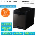 Logitec HDDケース 3.5インチ (HDD4台用) USB3.0 + eSATA接続 ガチャベイ LHR-4BNHEU3 送料込9980円