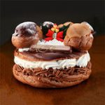 (1セット670円) クリスマスケーキ チョコパリブレスト 4セット　2,680円 送料無料 【サンプル百貨店】